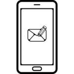 write-email-message-symbol-on-phone-screen_318-57531